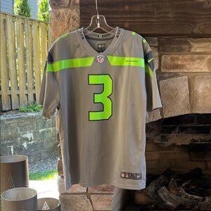 Kid’s Nike Gray and Neon Green Wilson Jersey XL
